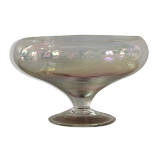 Ancienne coupe en verre irisé