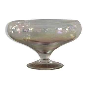 Ancienne coupe en verre irisé