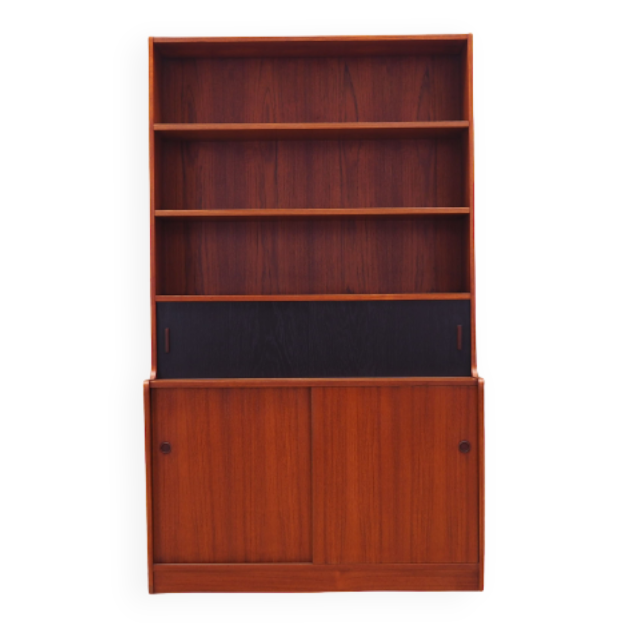 Bibliothèque en teck, design danois, années 70, production: Danemark