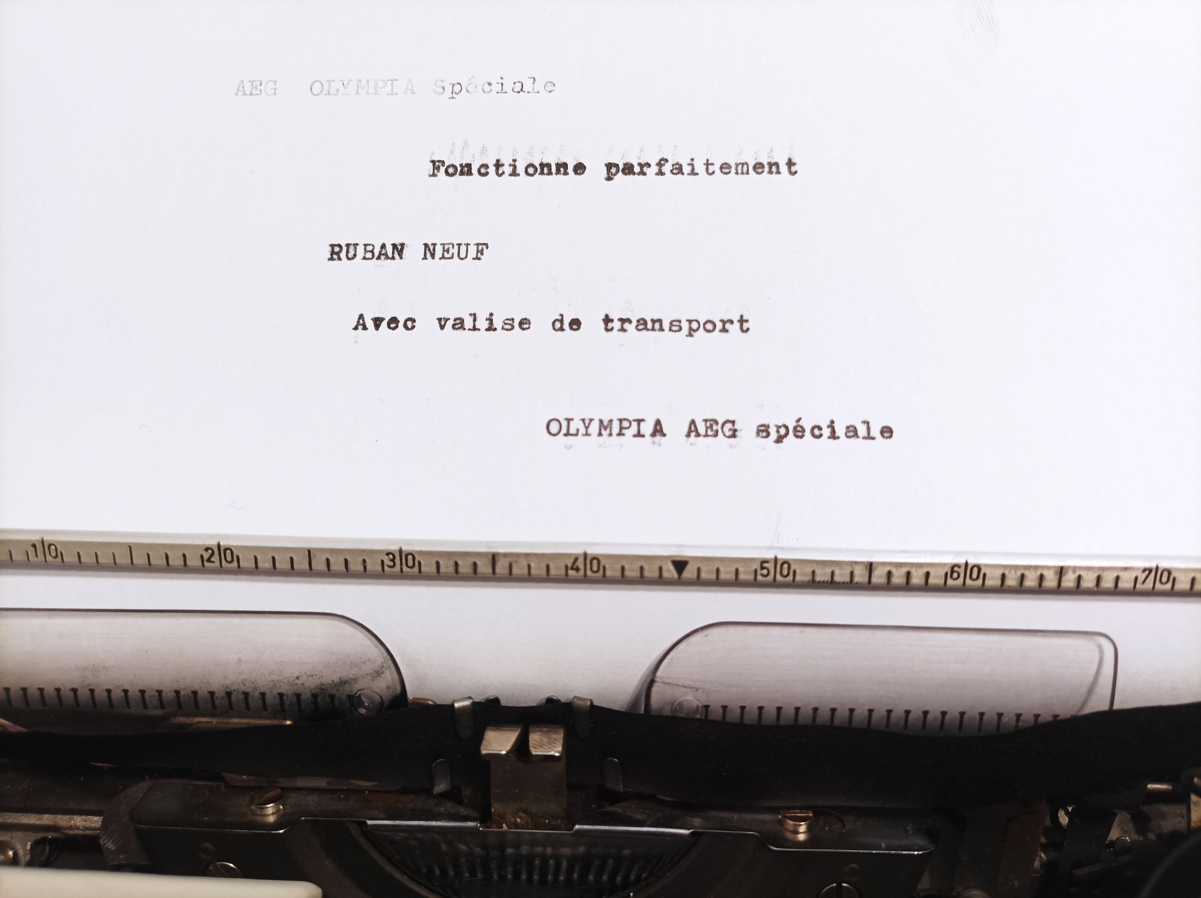 AEG Olympia typewriter