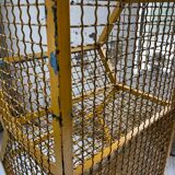 Industrial storage shelves yellow