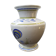 Old vase quimper henriot ceramic white décor blue rooster vintage