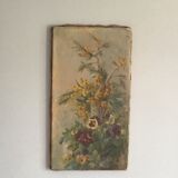 Oil on old canvas