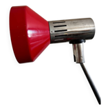 Lampe de bureau rétro en métal rouge
