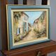 Painting “The Blue Shutters”, signed J. Gaubert – 2nd part 20th century