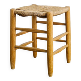 French Mid Century Wooden "N17" Stool by Charlotte Perriand, 1960s
