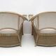 Mid-century Modern Italian Rattan and Wicker Two Armchairs and Sofa, 1970s