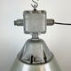 Industrial explosion proof lamp with aluminium shade from polam, 1970s