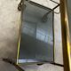 Vintage 70s serving trolley in gold metal and smoked glass