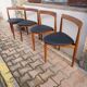 4 chaises "roundette" Hans Olsen par Frem Rolje 1960