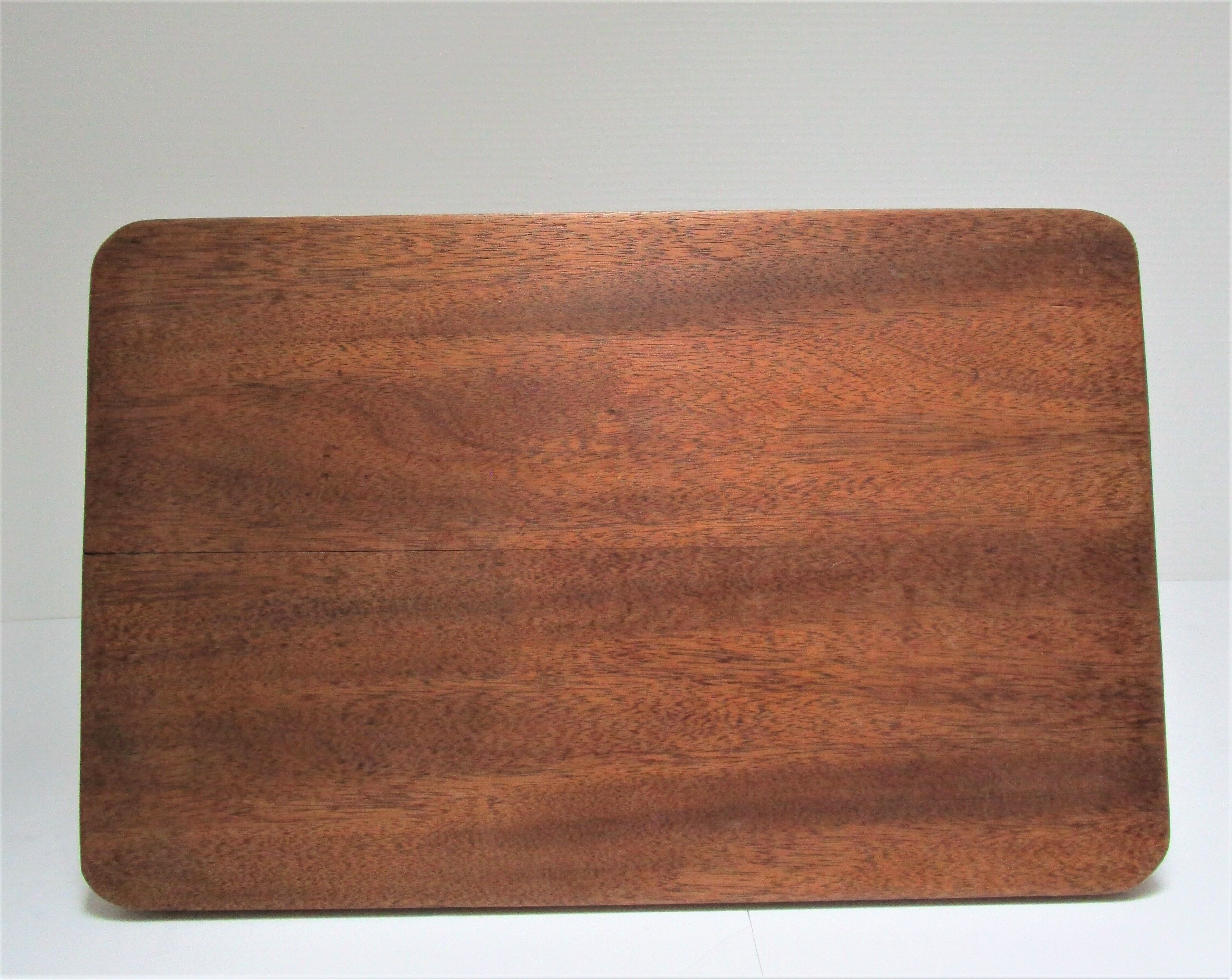 Tabouret bas bois massif années 50 / 60