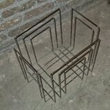 Porte-revue chromé par Willy Glaeser pour TMP, Suisse années 1970