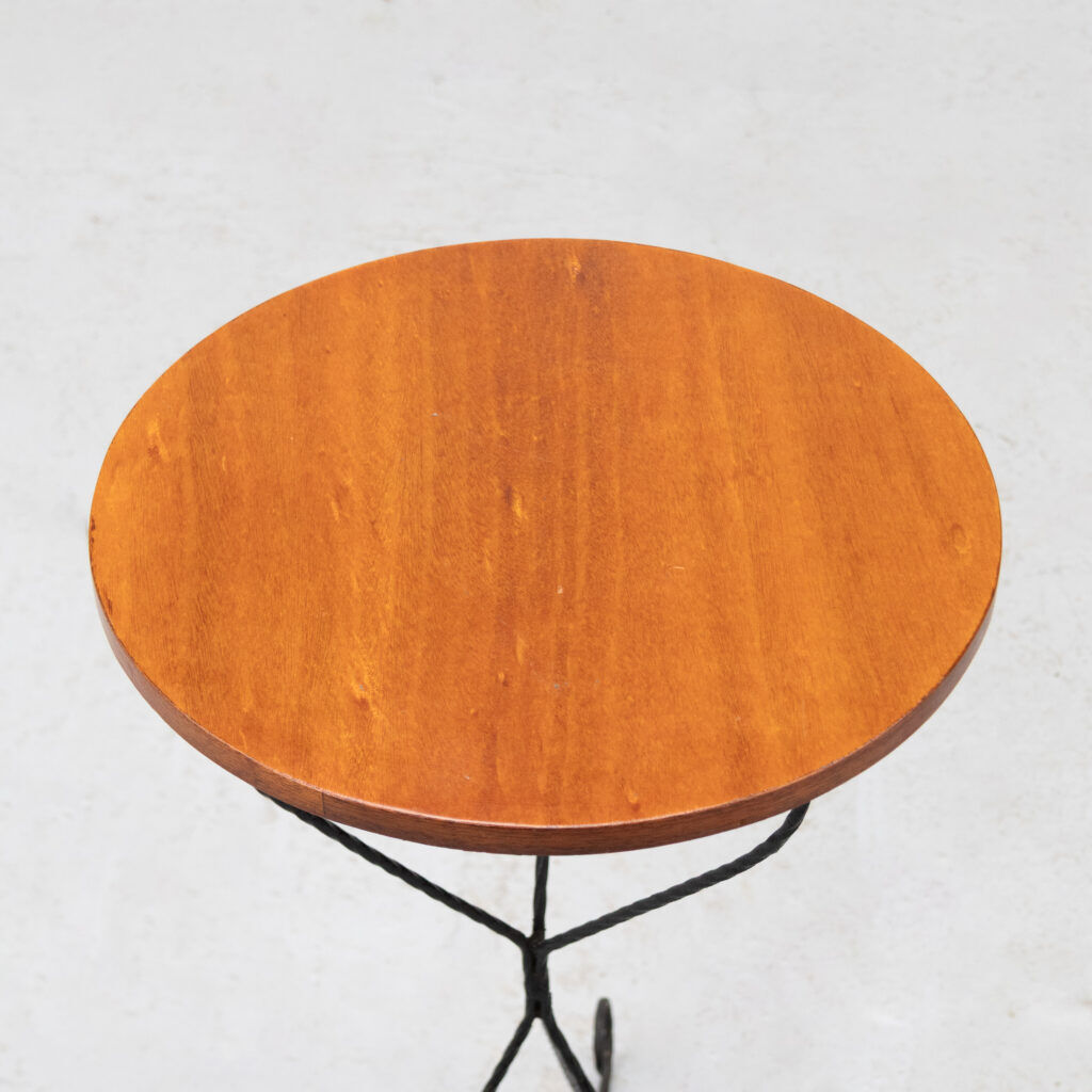 French wrought iron side table 1960s