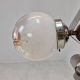 Vintage Mazzega Murano Pendant Light with 3 Glass Globes, Italy, circa 1970