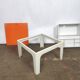 Orange and white vintage Prisunic "Flair" 1970