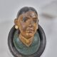 Pair of antique ceramic portrait busts from Rajasthan