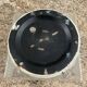 Vintage 70s molded glass wall lamp
