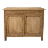 Vintage Parisian buffet in stripped raw wood