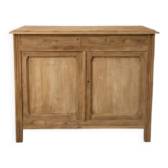 Vintage Parisian buffet in stripped raw wood