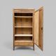 Art Deco bonnetière wardrobe from Paris in raw and solid oak.
