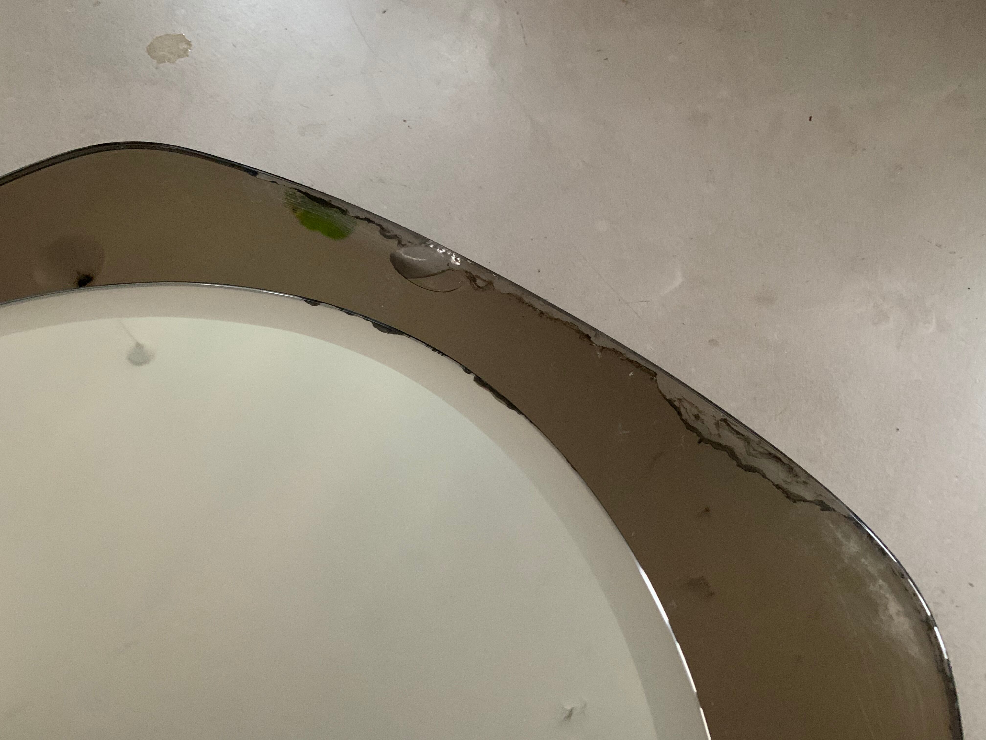 Vintage smoked mirror, 81x58 cm