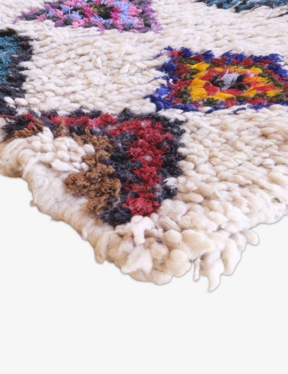 Vintage Bohemian Berber Rug - 194 x 64 cm