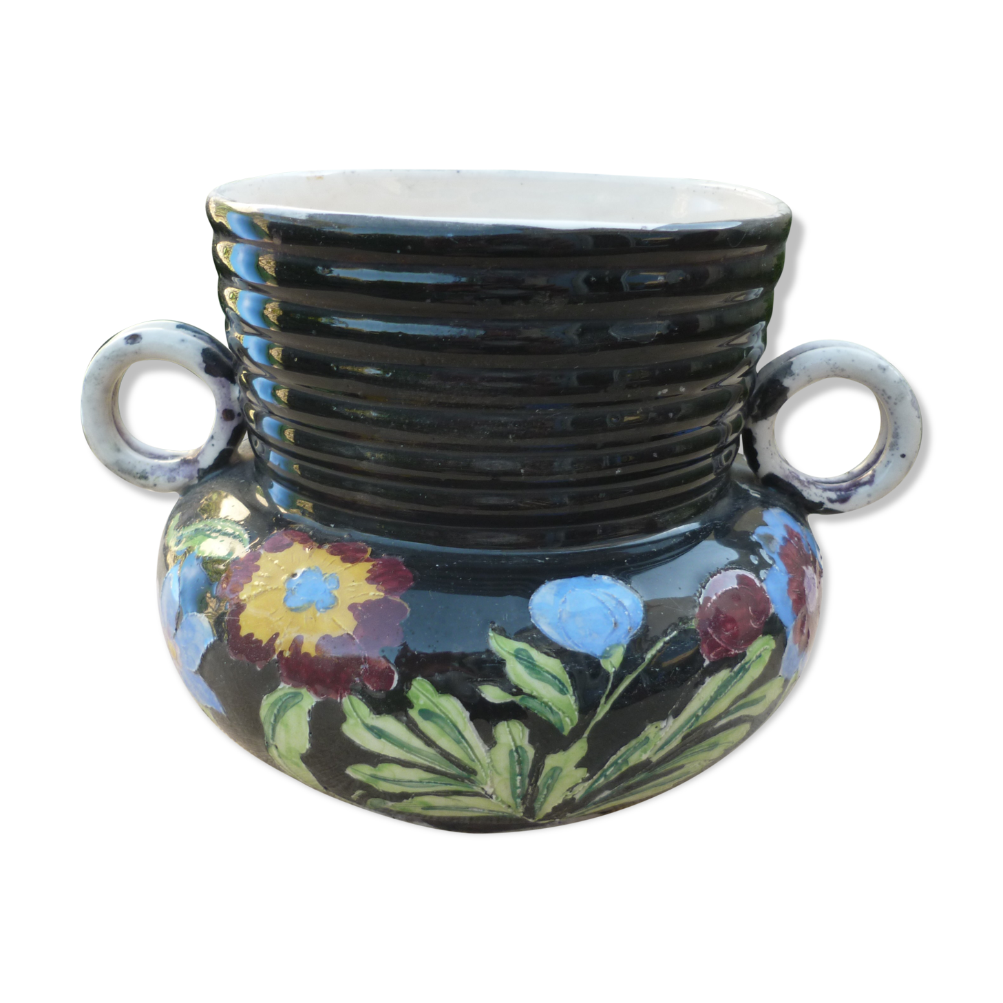 Vallauris cermal vase by Pugi