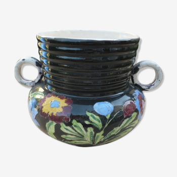 Vase en ceramique de Vallauris signé Pugi