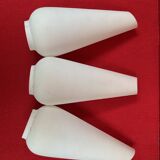 pair of lampshades, Set of 3 Tulips (wall lamps, floor lamp, chandelier) circa 1960