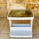 Table d'appoint Vintage sur roulettes avec rangement, édition Flair 1970s