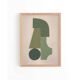 Collage sur papier -B249- tableau signé Eawy