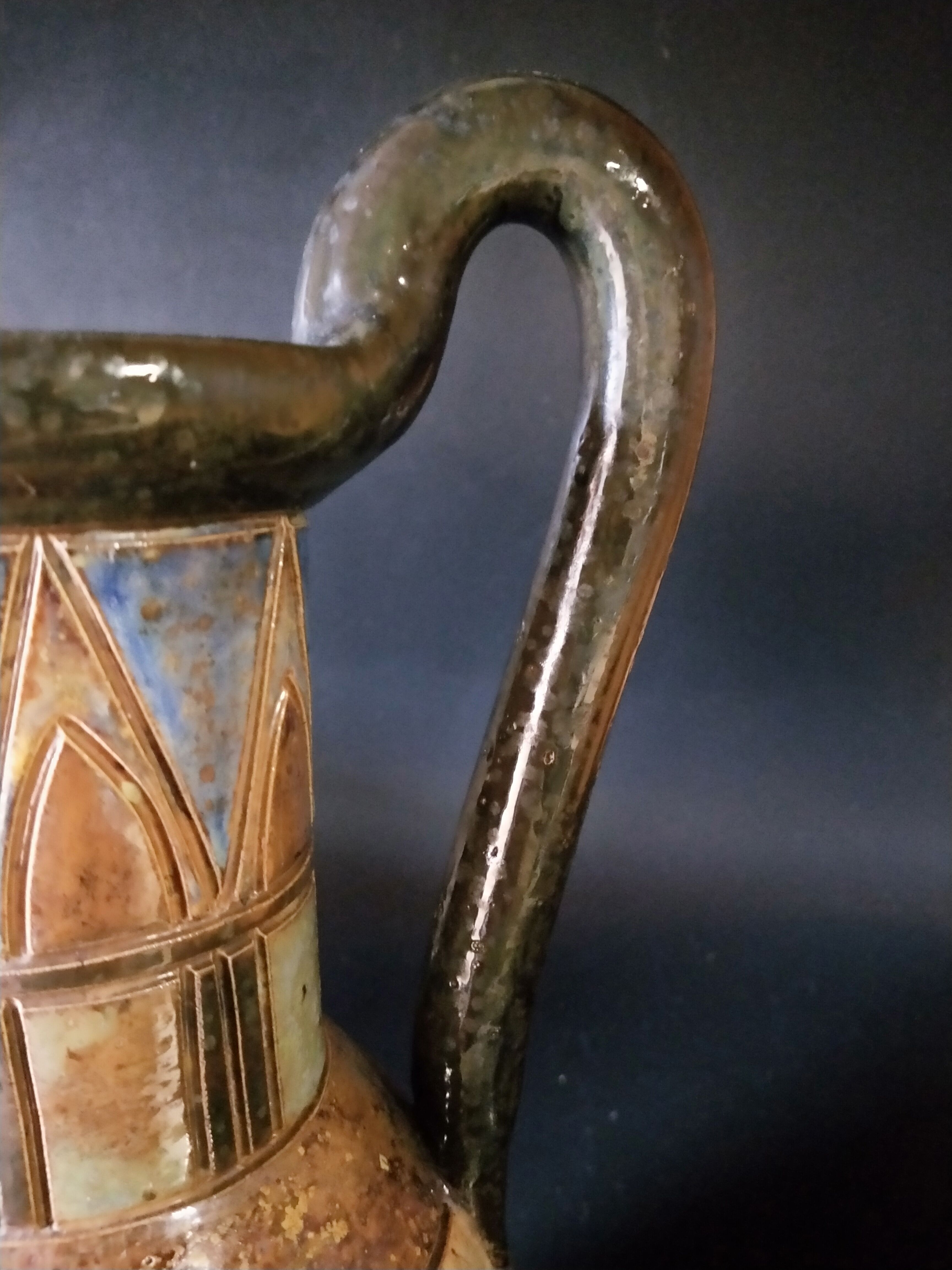 Belgian ceramic Dubois stoneware vase