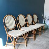 Series of 4 Parisian bistro chairs