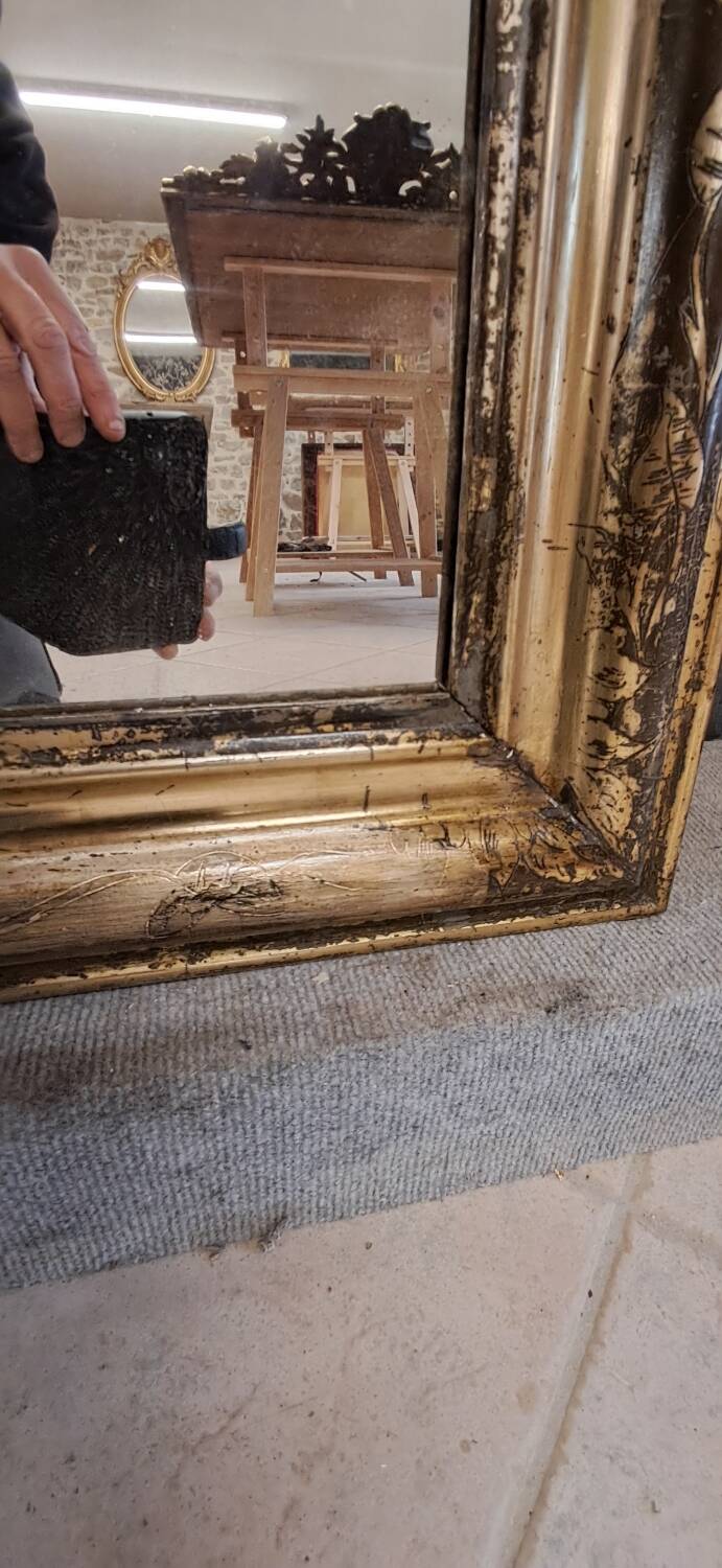 Miroir époque Louis Philippe 149 x 87