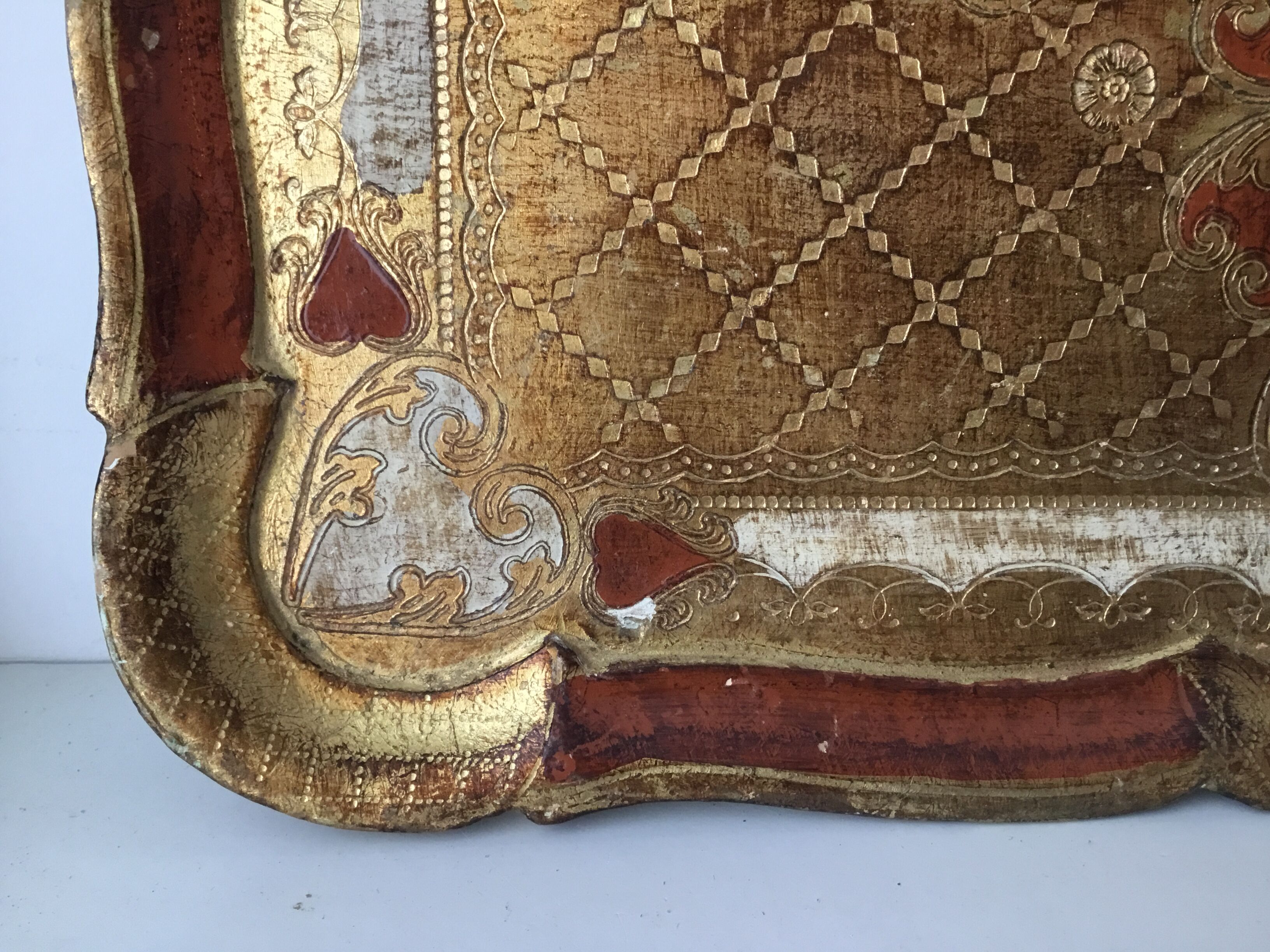 Florentine wooden tray