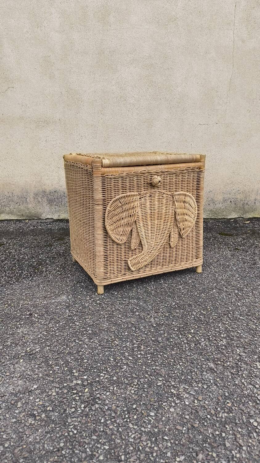 Vintage rattan chest