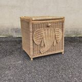 Vintage rattan chest