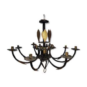 Lustre fer forgé art