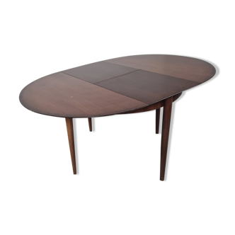 Lubke round rosewood dining table, 60s