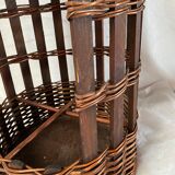Vintage rattan bar basket