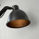 Ancienne lampe applique accordeon industrielle bauhaus