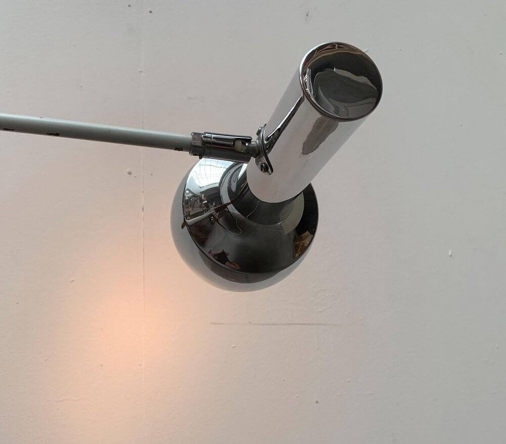 Swiss table lamp from the mid-century space age by SLZ Team for Swisslamps International.