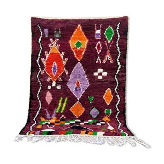Burgundy Moroccan Berber rug 200cm x 300cm