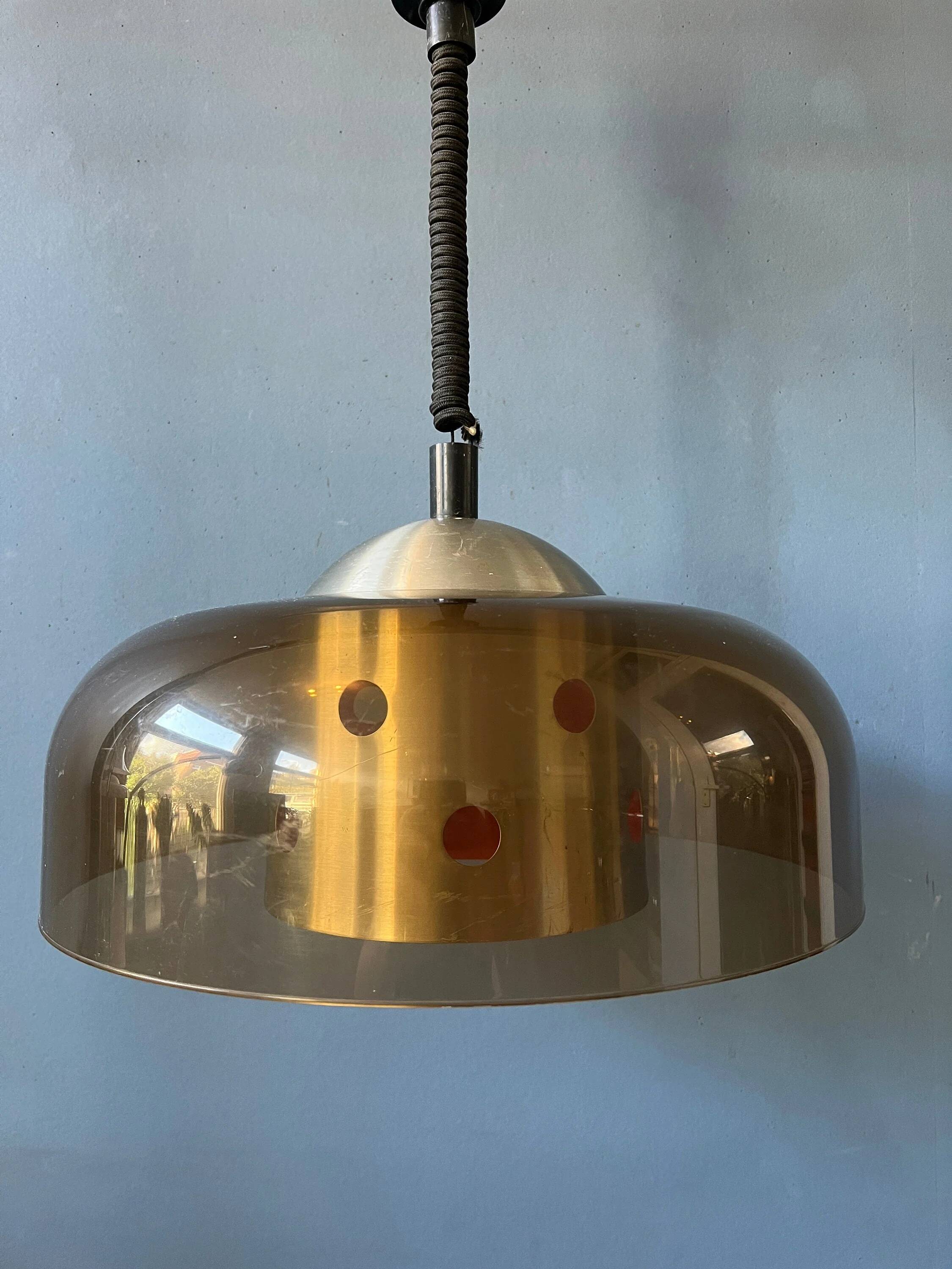 Suspension Mid-Century Herda Space Age / vintage suspended lamp from the 70s