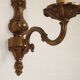 Pair Of Elegant Vintage French Traditional Style Bronze Single Wall Lights