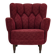 1960s, Danish armchair, original red furniture fabric.