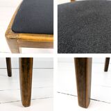 Lot de 2 chaises vintage Mid-Century dossier à barreaux bois massif design