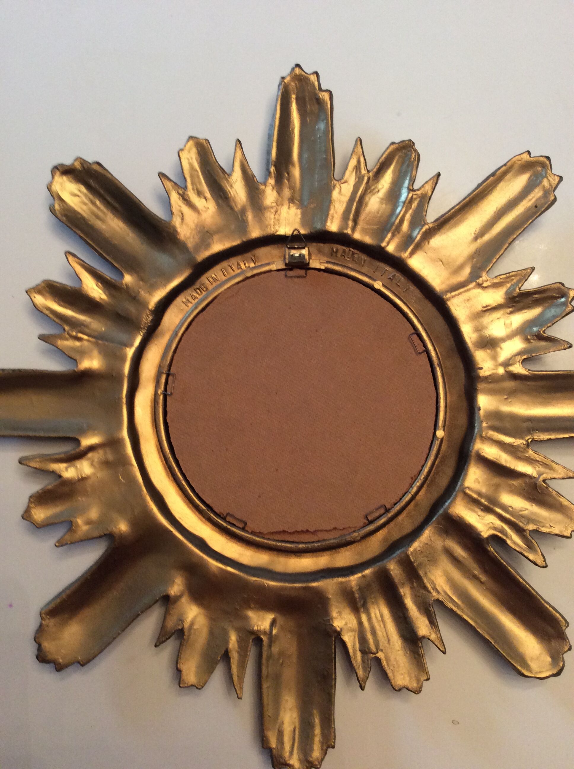 Golden sun mirror of the 70s