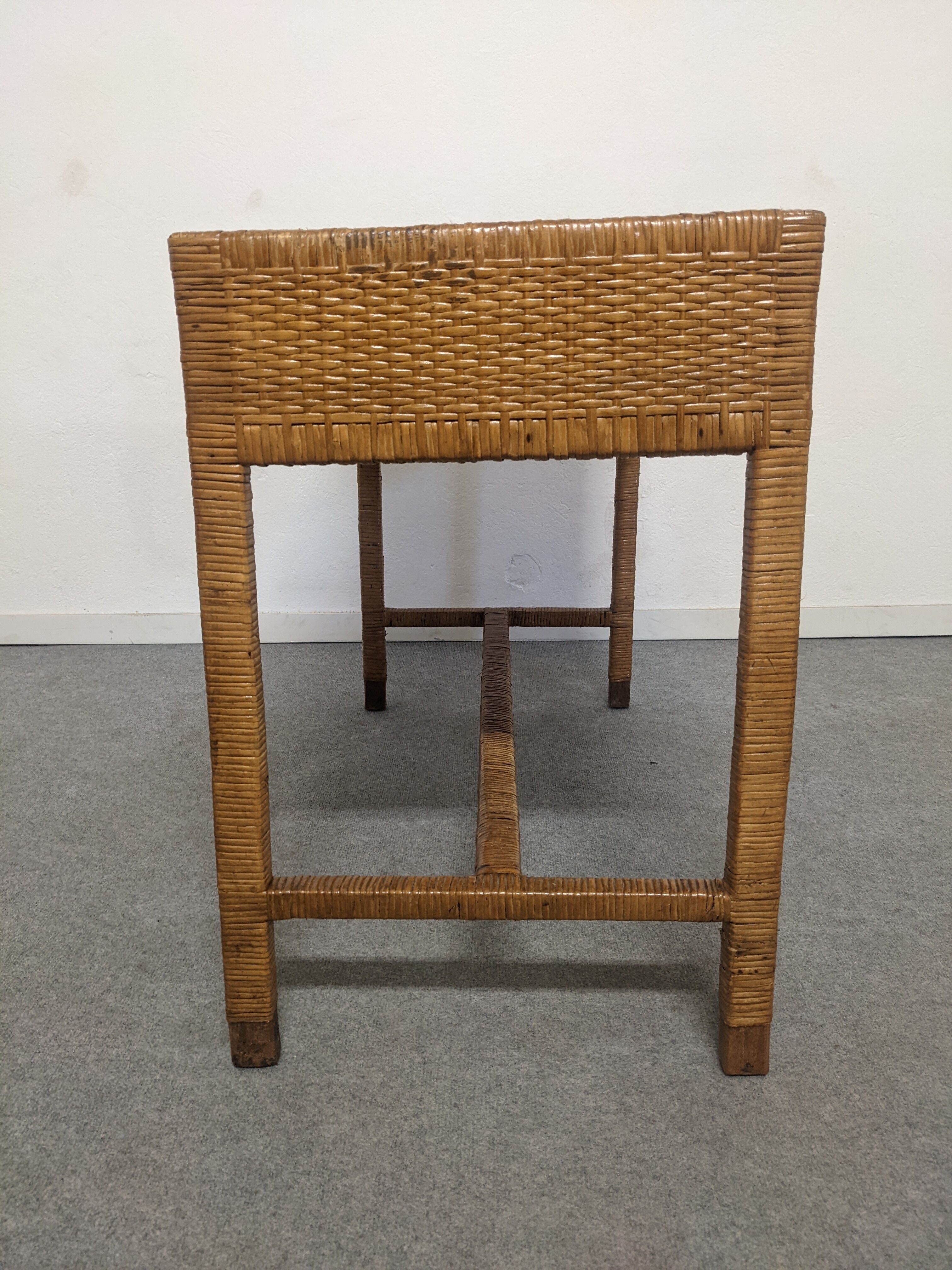 Rattan console from the 50s/60s
