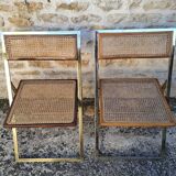 Italian cane folding chairs